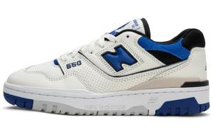 Кроссовки New Balance NB 550 Vintage Basketball Unisex Flat, белый/синий