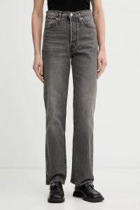 Джинсы с полной длиной и рельефной тканью Levi's, серый