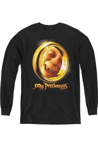Футболка с длинным рукавом "Моя прелесть" из "Властелина колец" Gildan, черный