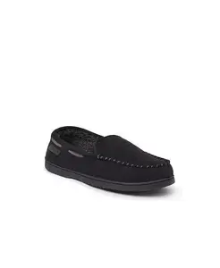 Мужские мокасины Keaton из микрозамши, домашние тапочки Dearfoams, коричневый