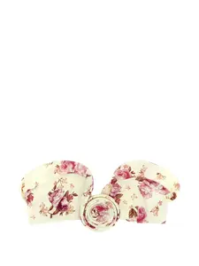 Бикини-топ с цветочным принтом Magda Butrym, бежевый