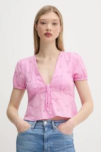 Блузка Tommy Jeans, розовый