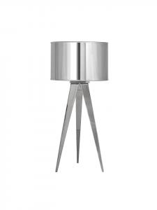 Напольная лампа "TRIPOD" в хромированном исполнении - (Д)28 см x (Ш)28 см x (В)61,5 см