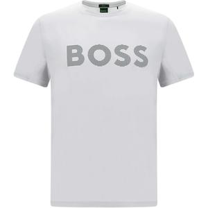 Футболка с логотипом HUGO BOSS, серый