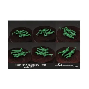 Польский RKM Wz. 28 с экипажем - 1939 г., Historical Miniatures - Polish (1:72) (Scibor Monstrous Miniatures)