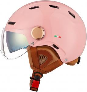 Полушлем мотоциклетный Lnpadp Retro, розовый