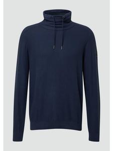 Вязаный свитер цвета 5826_темно-синий s.Oliver