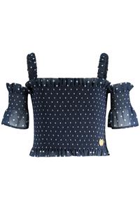 Топ женский Guess Jeans на лямках в горошек, синий