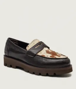 Кожаные лоферы BROMPTON PENNY Kurt Geiger, коричневый