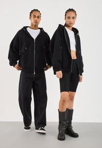 Толстовка YOURTURN OVERSIZE BASIC ZIP HOODIE UNISEX, True Black/Black