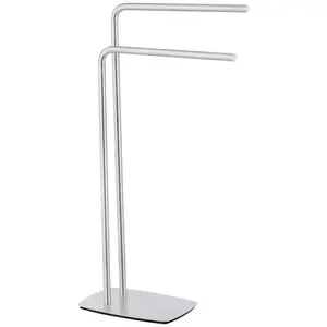 Вешалка для полотенец WENKO «Ирия», с 2-мя полотенцесушителями, цвет Edelstahl matt