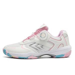 Износостойкие дышащие низкие кроссовки для бадминтона унисекс MUSNODO, White Pink