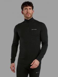 Футболка Malli с длинными рукавами и молнией Montane, Black
