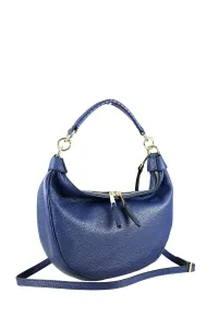 Сумка через плечо COLLEZIONE ALESSANDRO "Лион" из мягкой кожи, производство Италия, цвет морской волны