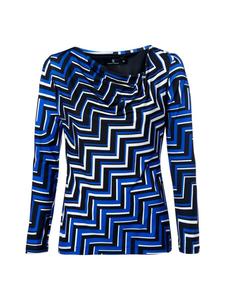 Лонгслив Mart Visser, цвет caitlin print top kobalt/schwarz