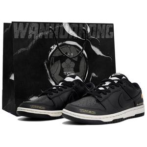 Nike Dunk Slip Resistant Low Top Unisex Черные Белые Кроссовки для скейтбординга