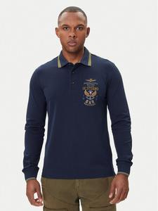 Поло regular fit 252PO1896UP00173 Aeronautica Militare, синий
