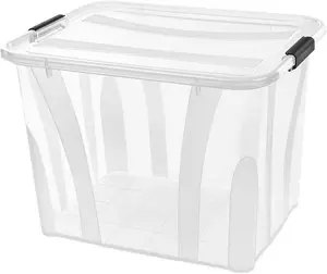 Ящик для хранения Siena Home "Anzio", (1 шт.), пластик, 100% перерабатываемый 38,5х23х51 см, цвет transparent