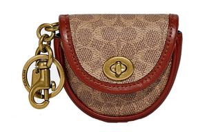 COACH Кожаный кулон с покрытием из телячьей кожи