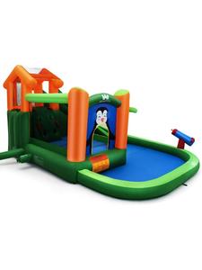 Надувной батут 370x300x190 см, зеленый  Costway, Grün