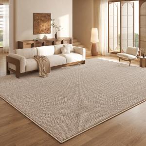 Budis Ковер 140х200 см для гостиной/спальни, роскошный, моющийся, водостойкий, устойчивый к пятнам, текстурированный крупный петельчатый ворс