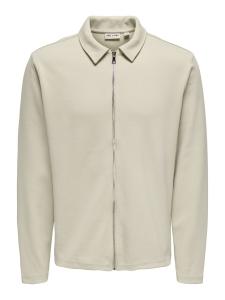 Толстовка с капюшоном на молнии Only & Sons ONSNEWKODYL, светло-серый