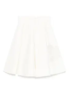 Плиссированная юбка Elisabetta Franchi La Mia Bambina, белый