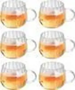 Кружка-тыква, 400 мл. Осенняя стеклянная кружка. Прозрачная кружка с ручкой. Стаканы для латте макиато. Кофейные чашки. Чашка для эспрессо. Для чая, напитков. 400 мл. 6 шт. RPSTrading