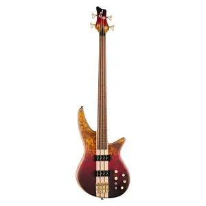 Электрогитара Jackson Pro Series Spectra Bass SBP IV, 4-струнная правая бас-гитара с многошаровым корпусом и карамелизированной накладкой грифа из жатобы (янтарное пламя)