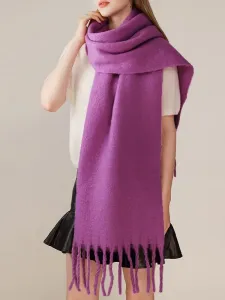 Шарф с бахромой, женский шарф Doux Belle, цвет Dragon Fruit