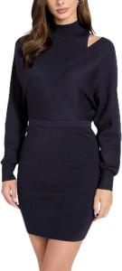 Женское платье Eco Long Sleeve Dolman Anita Rib GUESS, Smart Blue