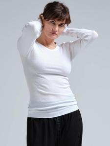 Seamless Basic Лонгслив 'Allure' в белом цвете