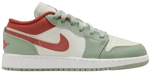 Кроссовки Air Jordan 1 Low GS, зеленый