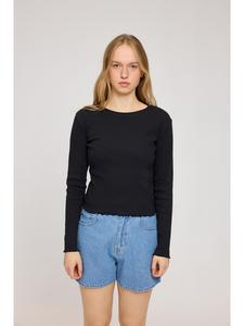 Лонгслив Ribbed MAZINE, черный