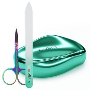 Омолаживатель со стеклянной пилкой и ножницами для ногтей. Ailoria, Doucette