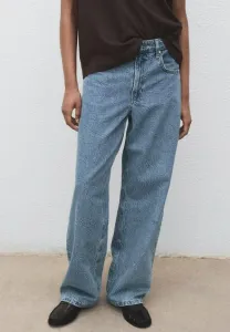 Джинсы прямого кроя со средней посадкой Mango, Blue