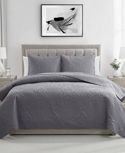 Комплект постельного белья Solomun Pinsonic Damask из 3 предметов, размер Full/Queen VCNY Home, Gray