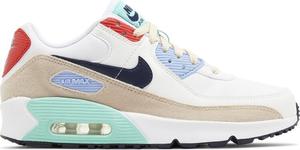 Кроссовки Air Max 90 Leather SE GS 'Patches', белый