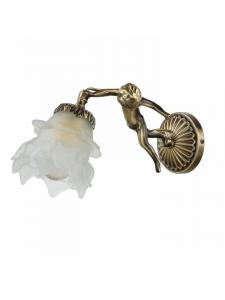 Licht-Erlebnisse Настенный светильник (Ш)11,5 x (В)13,5 см, светло-глянцевая бронза и белый цвет