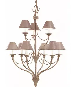 Подвесная люстра Cirebon на 9 ламп Volume Lighting, khaki