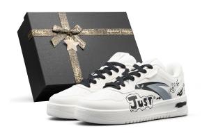 ANTA Расслабленный амортизация, износостойкие низкие кроссовки для скейтбординга unisex white