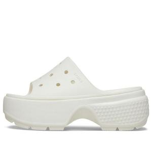 Тапочки stomp slides 'white' Crocs, белый
