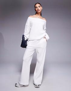 Вафельные брюки Weekend Collective в кремовом цвете Asos Weekend Collective