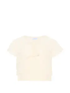 Блузка с кружевным узором Mayoral, бежевый