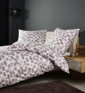 Комплект постельного белья Janine Design из тонкой фланели DAVOS 65176, цвет старая роза, размер 155x220+80x80 Original Janine