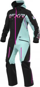 Женский монокостюм для снегохода FXR Ranger Instinct Lite, Black/Seafoam/Electric Pink