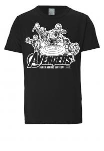 Классическая футболка LOGOSHIRT Shirt Avengers, черный