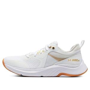Кроссовки hovr omnia metallic 'white metallic gold luster' Under Armour, белый