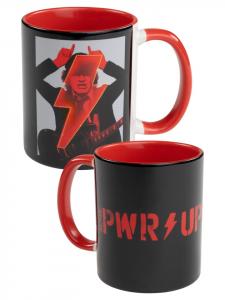 Кружка для кофе AC/DC PWR/UP объемом 320 мл, цвет: красный/черный ACDC