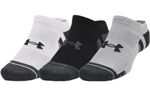 ТехПерформанс Технологичные Носки Нетвидимки Щиколотка Унисекс 3 пары Белый+Чёрный+Серый Under Armour